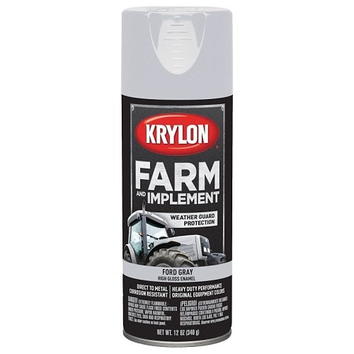 High Gloss Farm and Implement Paint, 12 oz Container, Gray