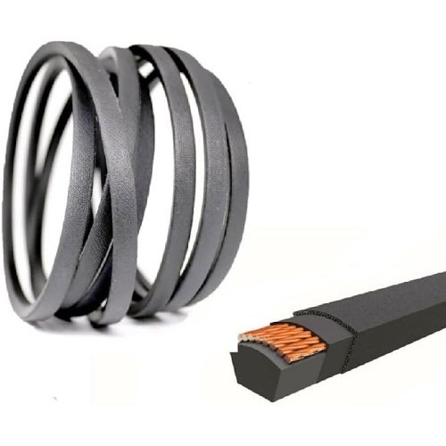 V-Belt, 5/8 in Top Width, 90 in Outside Length, 11/32 in Thickness