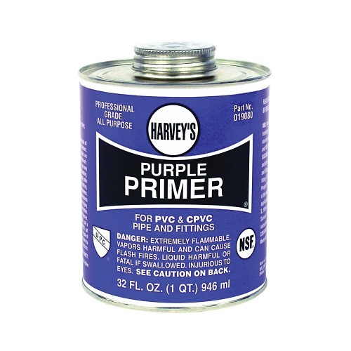 PVC Primer, Purple, 32 oz Container