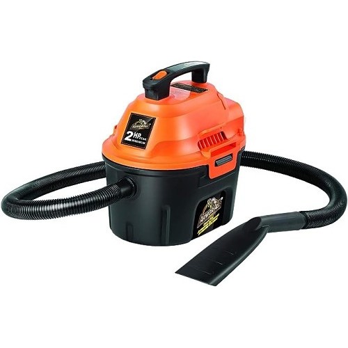 Armor All® AA255 Utility Wet/Dry Vacuum, 2.5 gal, 2 Peak HP, 6 ft Hose