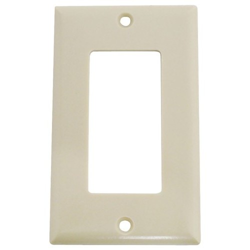 GFCI/DECO Wall Plate, 1 Gangs, Wall Mount, Ivory