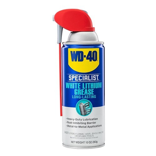 Lithium Grease, 10 oz Container, Aerosol Container, White