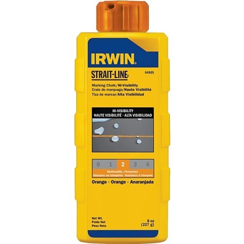 Marking Chalk, Fluorescent Orange, 8 oz