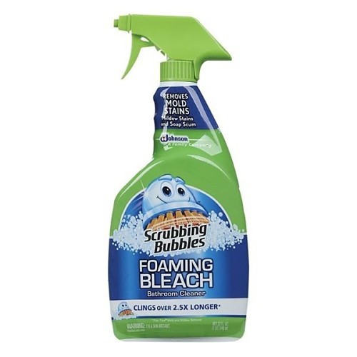 Foaming Bleach Bathroom Cleaner, 32 oz Container, Bottle Container
