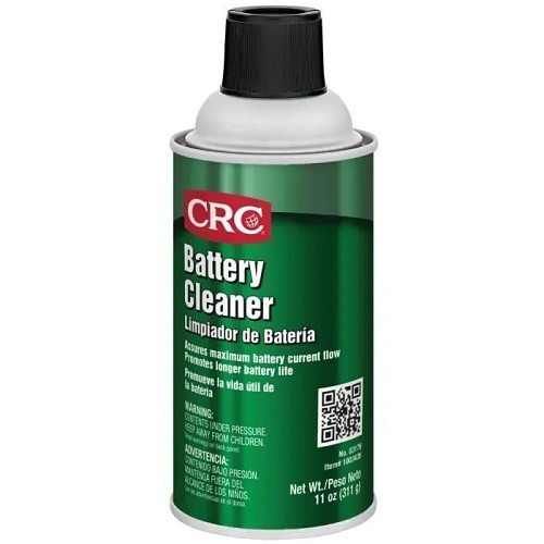 Battery Cleaner, 11 oz, Aerosol Can, Liquid, Clear