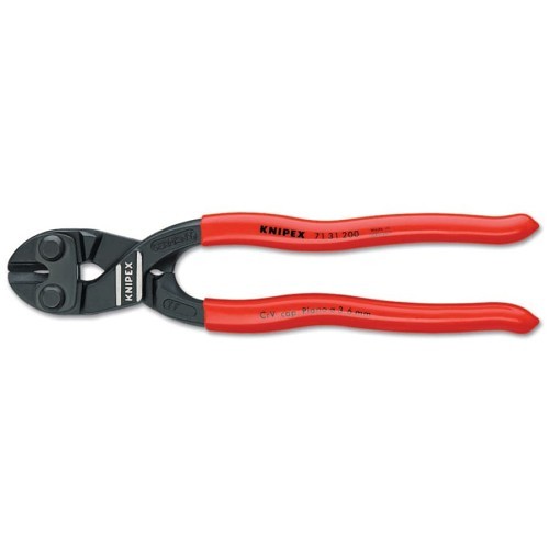 Knipex CoBolt 414-7131200 Bolt Cutter, Cutting Capacity: 1/4 in, 8 in Overall Length, Center Cut Type, Chrome-Vanadium Steel Jaw