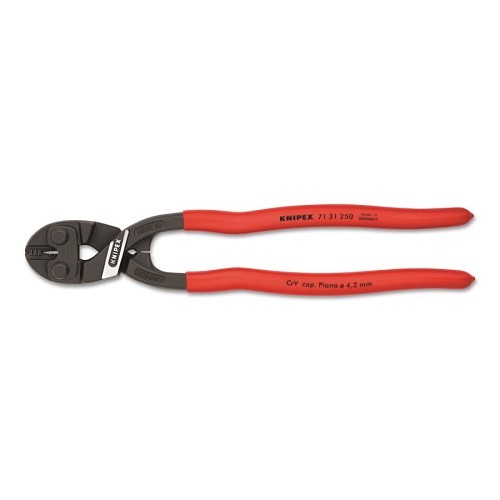 Knipex CoBolt 414-7131250 Bolt Cutter, Cutting Capacity: 0.24 in, 9.84 in Overall Length, Center Cut Type, Chrome-Vanadium Steel Jaw