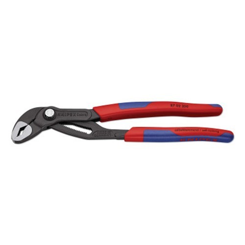 Knipex Cobra 414-8702250 Tongue and Groove Plier, 46 mm Nominal Capacity, 46 mm Opening x 2.45 in L Jaw, Chrome-Vanadium Steel Jaw, 250 mm Overall Length