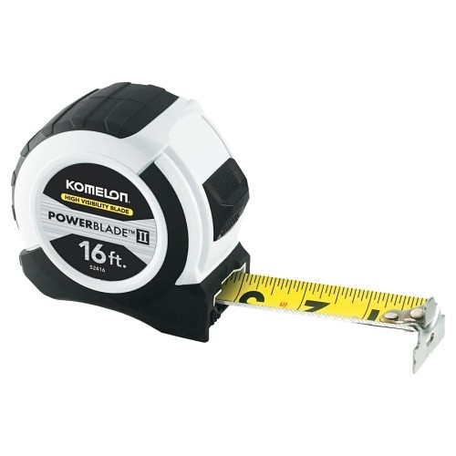Komelon USA 416-52416 Measuring Tape, 16 ft Blade Length, 1.06 in Blade Width, Steel Blade