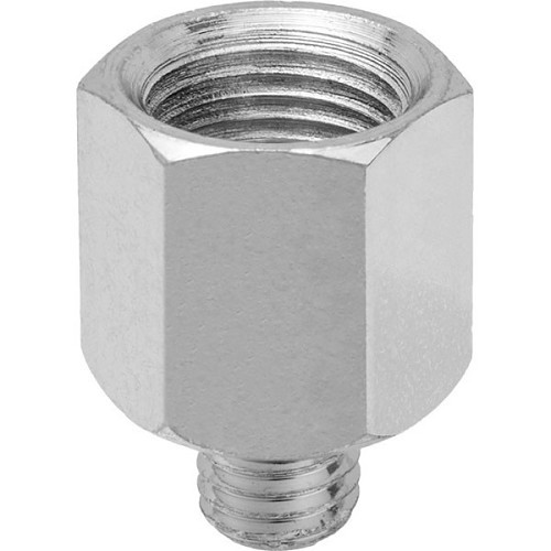 Grease Fitting Adapter, 1/4-28 x 1/8 in, 3/4 in Overall Length, Zinc Plated, Steel