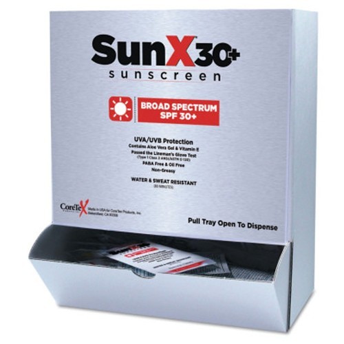 First Aid Only SunX30 579-18-350 Sunscreen Lotion, 0.5 g Nominal Capacity, Packet