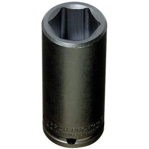 Stanley® Black & Decker Proto® J7340HT Impact Socket, Thin Wall Deep, Yes Impact Rated, Fractional, 1/2 in Drive, 1-1/4 in Socket, 6 Points