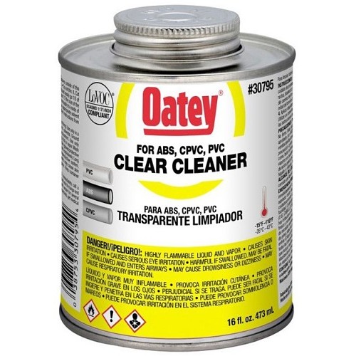 Oatey® 710971 Plastic Cleaner, Clear, 4 oz Container, Can Container