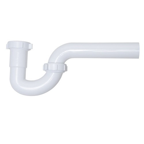 Oatey® HDC9704B Drain P-Trap, 1-1/2 in Nominal, 1-1/2 in Slip-Joint Inlet Connection, 1-1/2 in Slip-Joint Outlet, White, Plastic, Slip-Joint x Slip-Joint