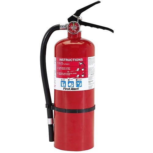 Extinguisher Bracket, Class: 3-A:40-B:C, Monoammonium Phosphate Extinguishing Agent