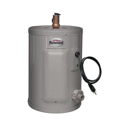 Electric Water Heater, 2.5 gal Tank, 120 VAC, 2000 W, 1 Phase, 120 to 160 deg F