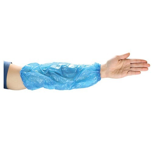 PIP® 2418PE Disposable Sleeve, 18 in Length, 1 mil Thickness, Polyethylene, Blue
