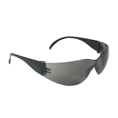 PIP® 250-01-0001 Safety Glasses, Anti-Scratch Lens Coating, Gray Lens, Rimless, Black Frame, Polycarbonate Frame