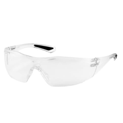 PIP® Bouton® 250-49-0520 Safety Glasses, Anti-Fog Lens Coating, Clear Lens, Rimless, Clear Frame, Polycarbonate Frame