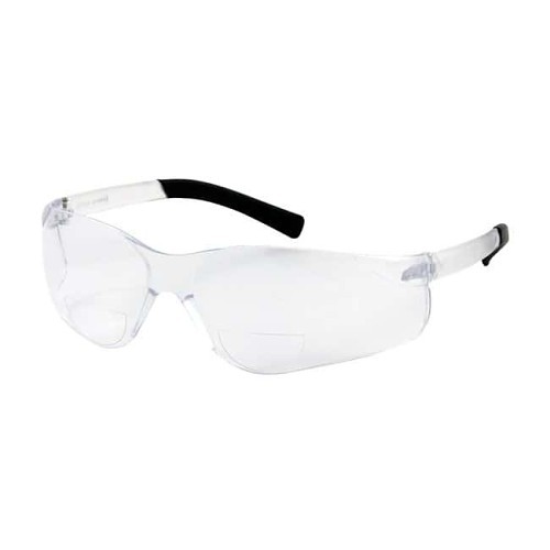PIP® 250260015 Safety Glasses, 1.50 Diopter, Clear Lens, Clear Frame, Nylon Frame, Polycarbonate Lens, 0.9999 % UV Protection
