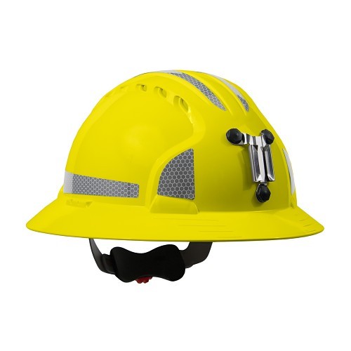 PIP® 280-EV6161MCR2 Hard Hat, HDPE, 6-Point Ratchet Suspension, Class C ANSI Electrical Class Rating, 1 ANSI Impact Rating, Graphics: None, Wheel Ratchet Adjustment, Lime Yellow
