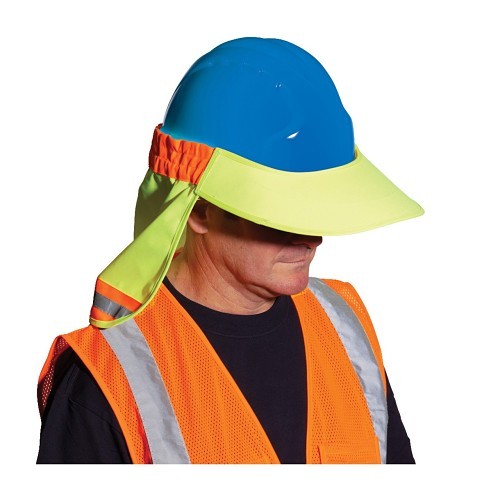 PIP® 396800 Hard Hat Face Shield, Hi Vis Yellow Visor, Polyester Visor