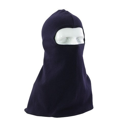 PIP® 9100HDFR15 Balaclava, One Size Fits Most, Navy Blue, 17-1/4 in Length, 100% FR Cotton, 8.5 oz Fabric Weight