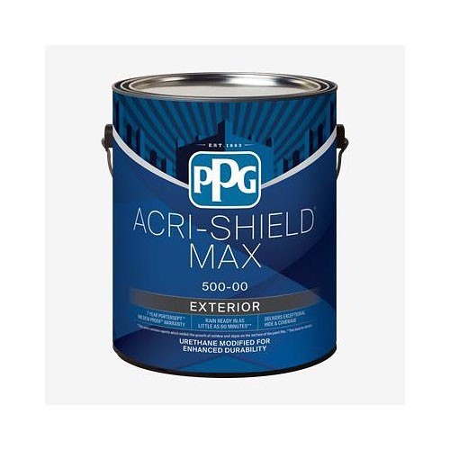 PPG Industries Acri-Shield 589-00 MAX Exterior Latex Paint, 1 gal, Liquid, Various