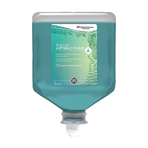 PRO-TEX-ALL Refresh™ AntiBac DEB-ANT2LT Hand Soap, 2 L Nominal Capacity, Cartridge, Foam, Signature Citrus Fragrance Antimicrobial