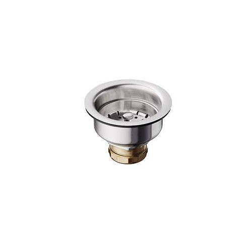 PROFLO® PF1432SS Basket Strainer, For Use With: 3-1/2 in Drain Connection Size, 2 in H (Top to Bottom) x 4-3/8 in Dia (Left to Right Across), Stainless Steel, 4.4 in Dia