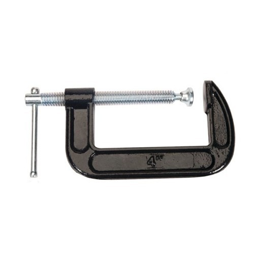 C-Clamp, Heavy Duty Forged Deep Throat, 2-7/8 in Throat Depth, 23800 lb Clamping Capacity, 1-1/4 to 5-3/8 in Jaw Opening, 1 to 8 in Screw