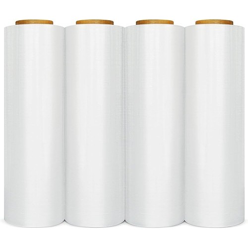 WP ECOPL Stretch Film, 1500 ft Length, 16 in Width, 63 Gauge, 4 Rolls