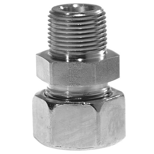 Parker Hannifin Parker® GE28L1NPTCF Stud Connector, 1-11-1/2 in Conductor, MNPT Conductor