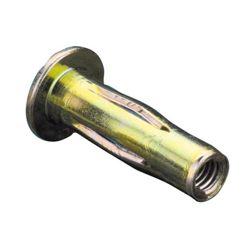 PennEngineering AES37P280PBZYR Rivet Nut, Pre-bulbed Threaded Insert, Low Carbon Steel, 3/8-16 in, Zinc Yellow Chromate Plated