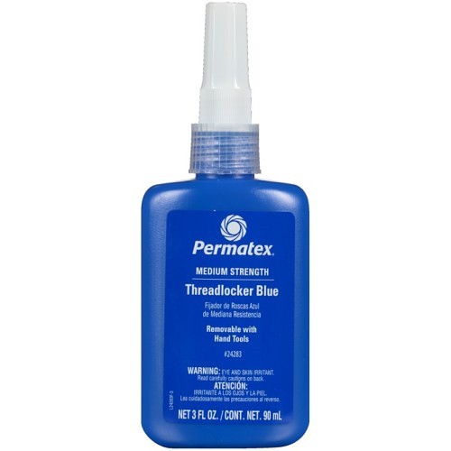 Permatex® 24283 Threadlocker, 90 mL, Bottle, Liquid, Blue