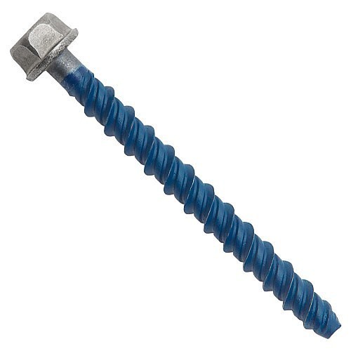 Dewalt® Powers® 07890-PWR Screw Anchor, 1/2 in Dia, Indented Hex Head Drive, 316 Stainless Steel, 2-3/4 in Minimum Embedment Depth
