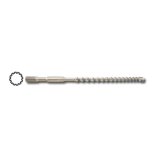 Dewalt® Powers® Wedge-Bit™ 1444 Single Tip Spline Drill Bit, 7/8 in, 7/8 in Shank, Straight Shank, 17 in Cutting Depth, 22 in Overall Length
