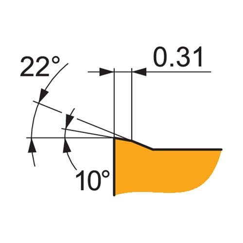 Pramet 7038024 Turning Insert Pramet, ANSI Code: CNMG 322-NMR:T9325, CNMG Insert, Material Grade: K, M, P, S, 322 Insert, Diamond Shape, 9 Seat, Negative Rake, For Use On Cast Iron, Stainless Steel, Steel and Titanium/Super Alloys, Carbide