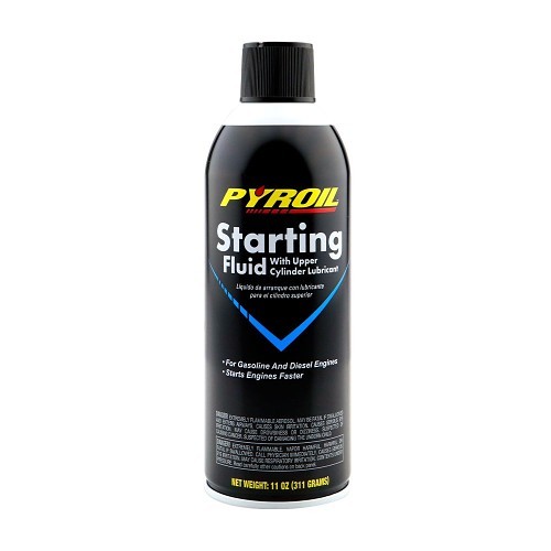 Starting Fluid, Aerosol, 11 oz, Can, Clear