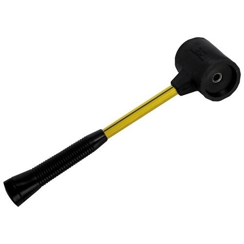 Q.E.P. Nupla® 545-09-555 Mallets & Dead Blow Hammer, 12-1/2 in Overall Length, 1-1/2 in Face Dia, Soft Face, 1.25 lb Head, Composite/Plastic Head, Fiberglass Handle