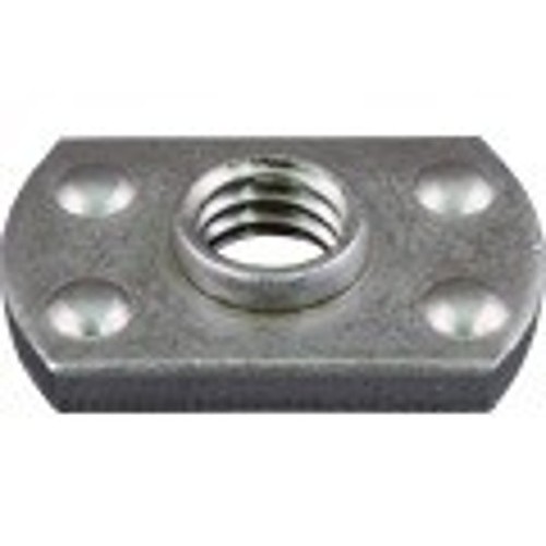 Weld Nut, Rectangular, Metric, M5 Thread, Steel