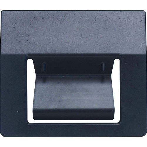 Quantum® DLT-6 Bin Divider Label Tab, 2-7/8 in Length, 3-1/8 in Width, Polystyrene, Black