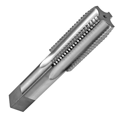 R&N 27343TIN Spiral Flute Tap, 7/8-14 in, H4 Thread Limit, Bottom Chamfer, 4 Flutes, Tin Coated