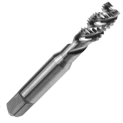 R&N 85048CR Spiral Flute Tap, 9/16-18 in, H3 Thread Limit, Bottom Chamfer, 3 Flutes, Chrome Plated, Premium Steel