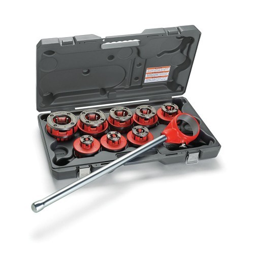 RIDGID® 36505 Exposed Ratchet Threader Set, 1/8 to 2 in, NPT