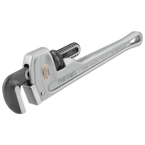 RIDGID® 632-47057 Straight Pipe Wrench, Aluminum Handle