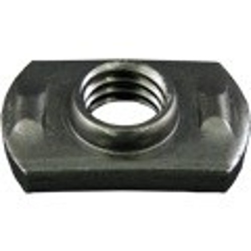 Weld Nut, Rectangular, Metric, M3 Thread, Steel