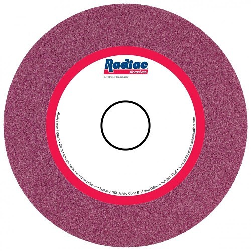 Radiac® 34078047 Grinding Wheel, 6 in Wheel Dia, 3/4 in Wheel Thickness, 1-1/4 in Center Hole, High Carbon Steel Abrasive