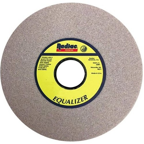 Radiac® 34078320 Grinding Wheel, 14 in Wheel Dia, 1-1/2 in Wheel Thickness, 5 in Center Hole, 46 Grit, Medium Grade, Aluminum Oxide Abrasive