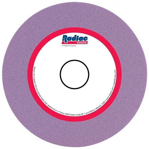 Radiac® 34134526 Grinding Wheel, 12 in Wheel Dia, 1-1/2 in Wheel Thickness, 5 in Center Hole, Ceramic Abrasive